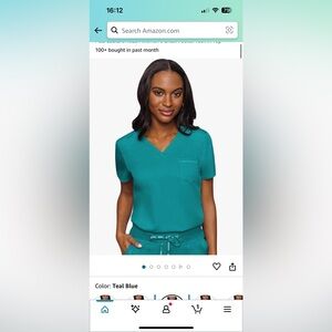 Med couture xs TEAL scrubs